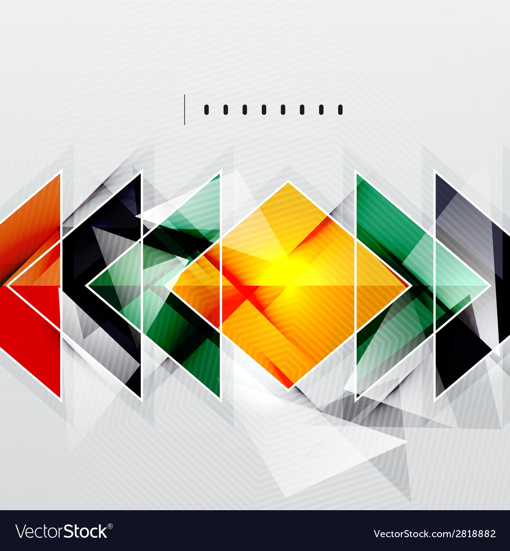 Squares and shadows - tech abstract background