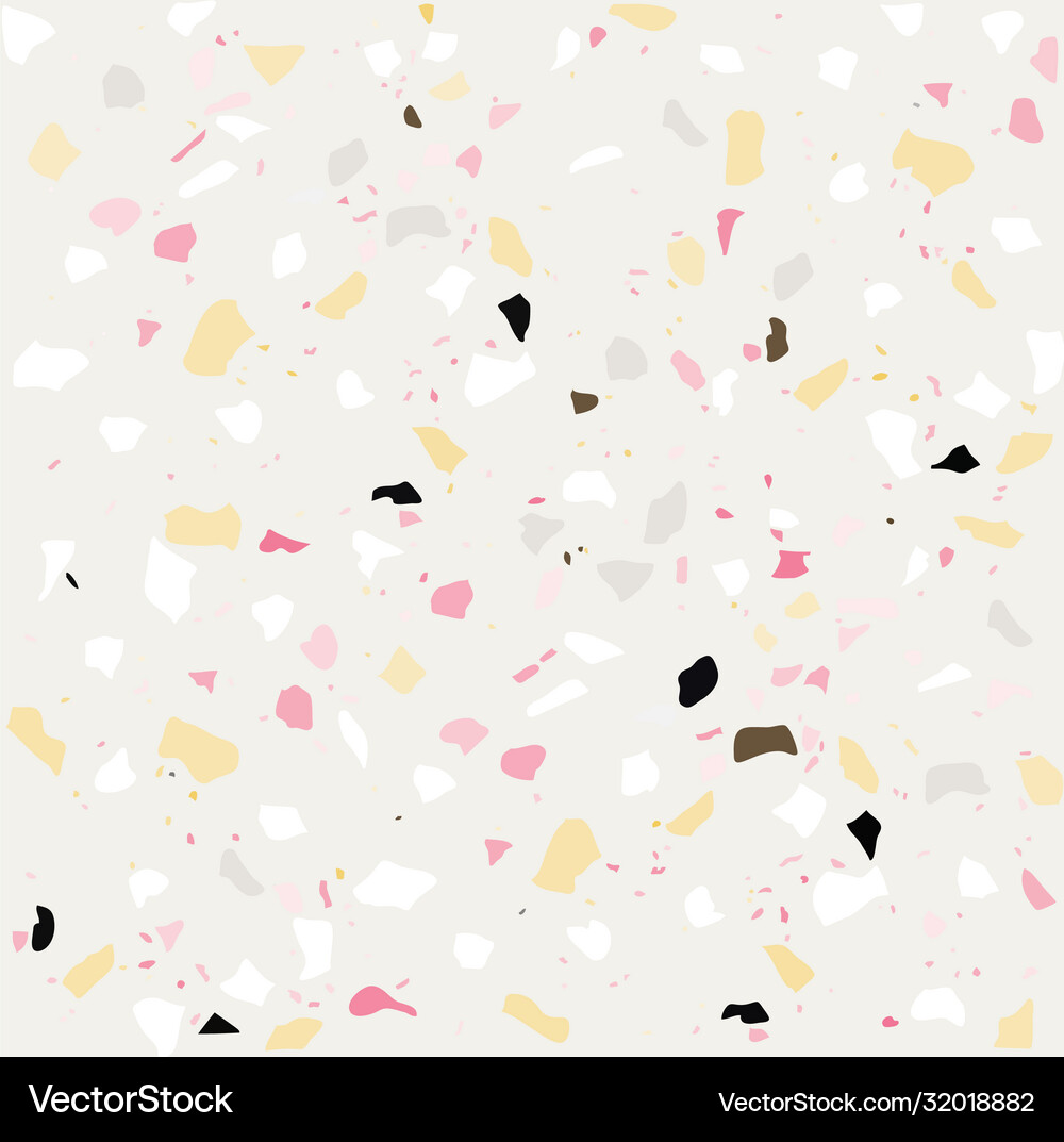 Terrazzo seamless pattern Royalty Free Vector Image