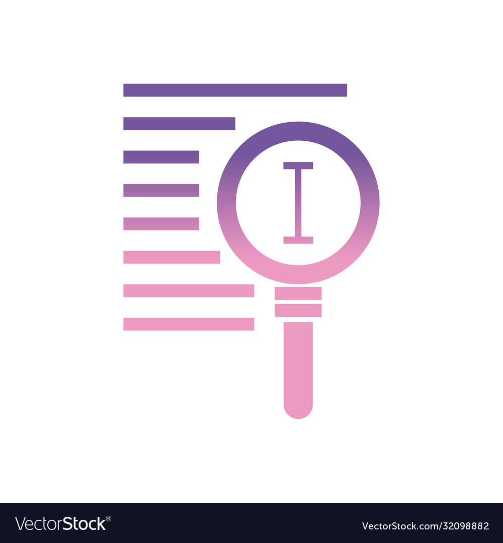 Text edit cursor line inside lupe gradient style