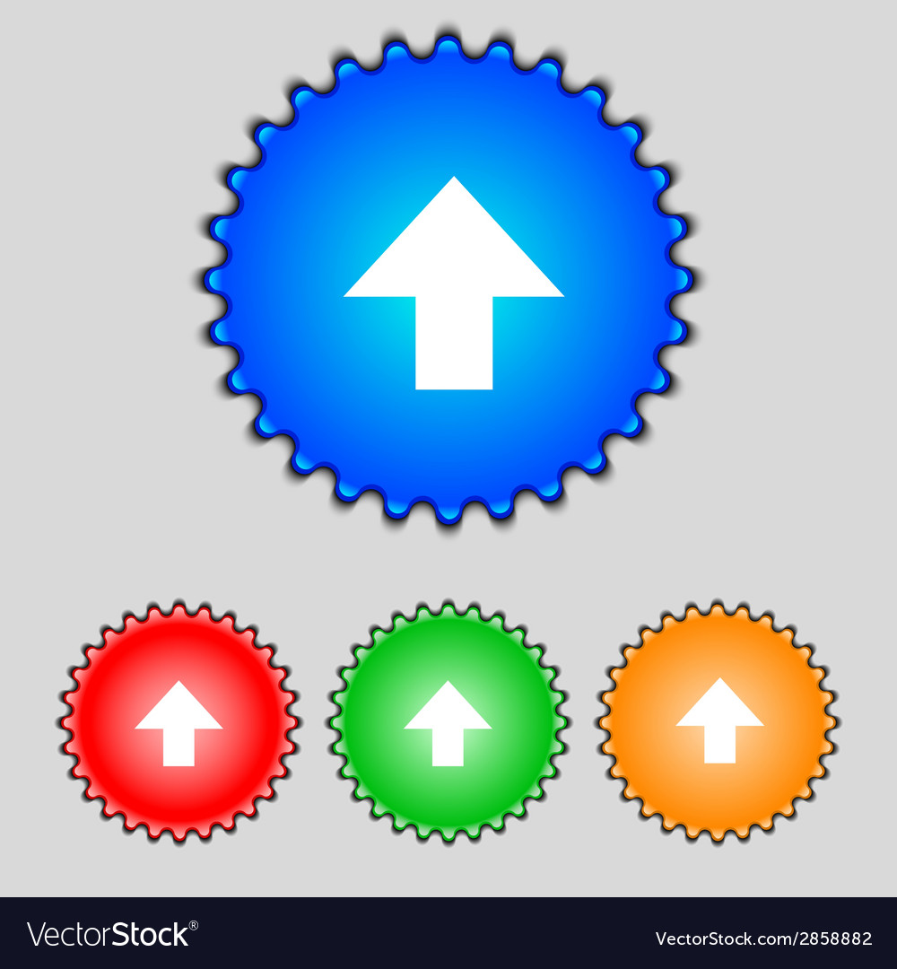 This side up sign icon fragile package symbol set