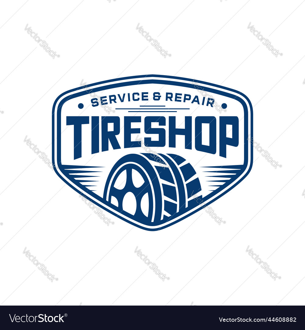 Tires logo design template silhouette wheel Vector Image