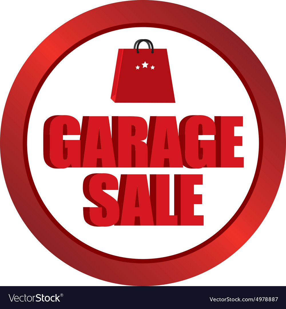 Abstract garage sale object on a white background