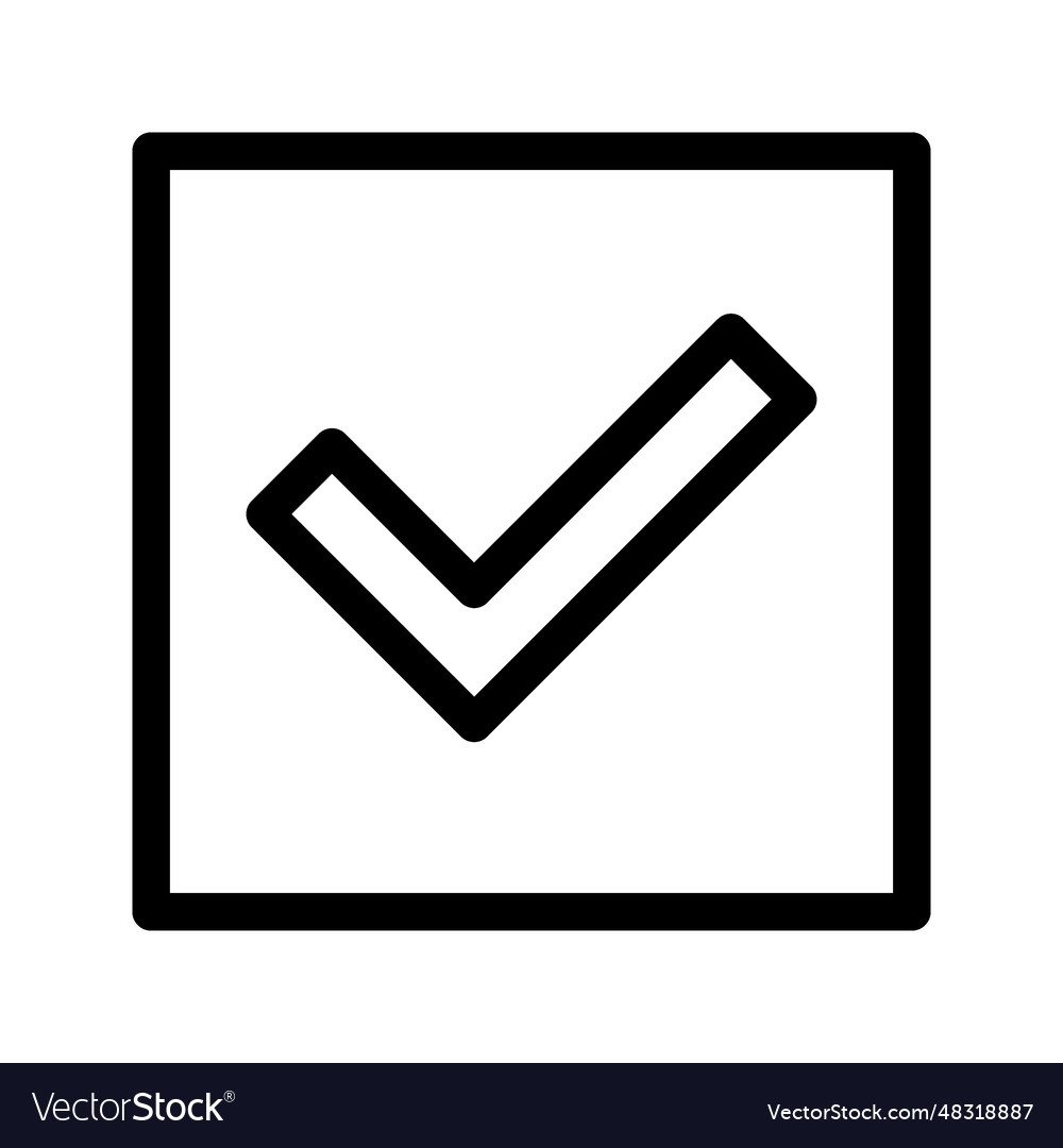 Checkbox icon vector image Checkbox icon
