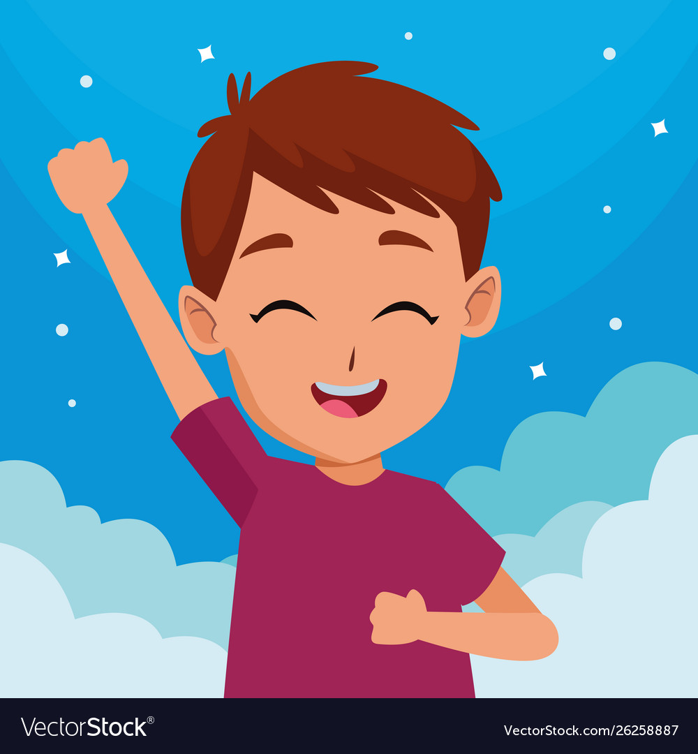Child having fun and playing