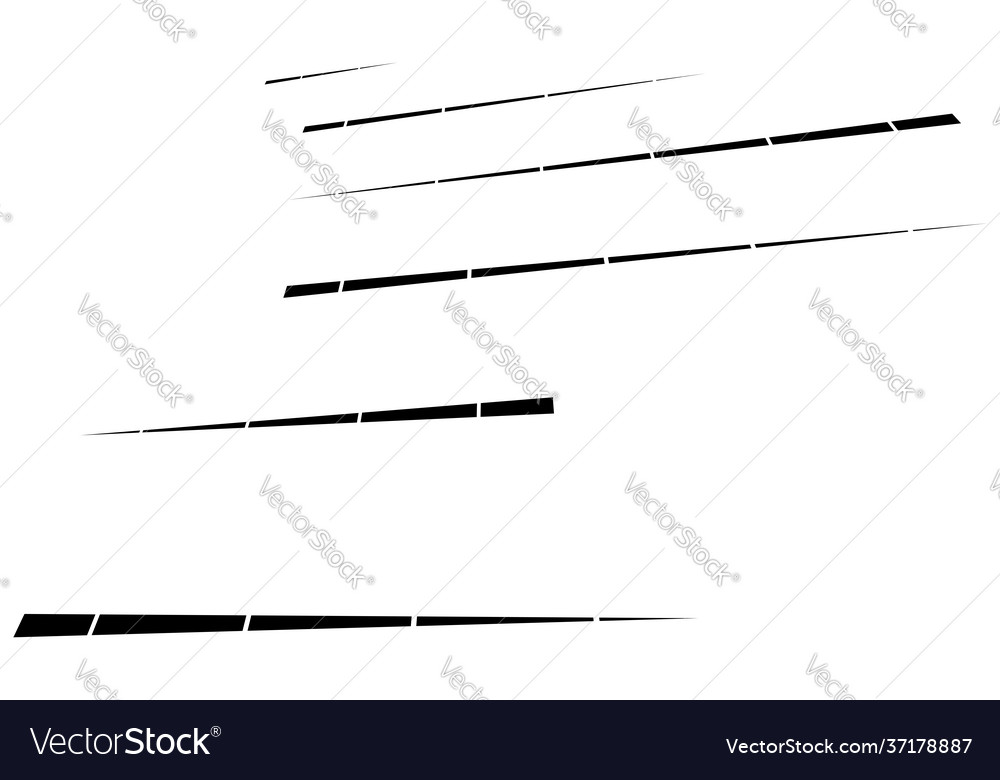 Dashed dynamic lines stripes 3d Vector Image Dashed dynamic lines stripes 3d