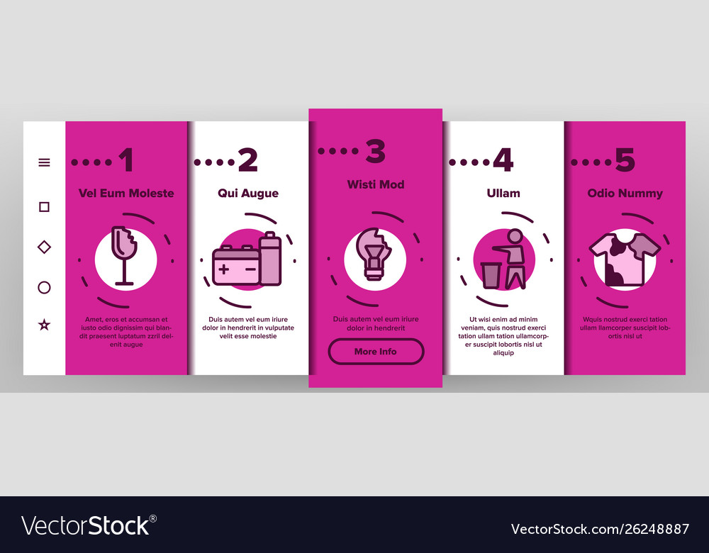 Garbage recycling linear onboarding