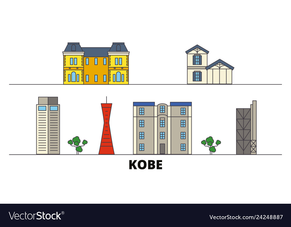 Japan kobe flat landmarks