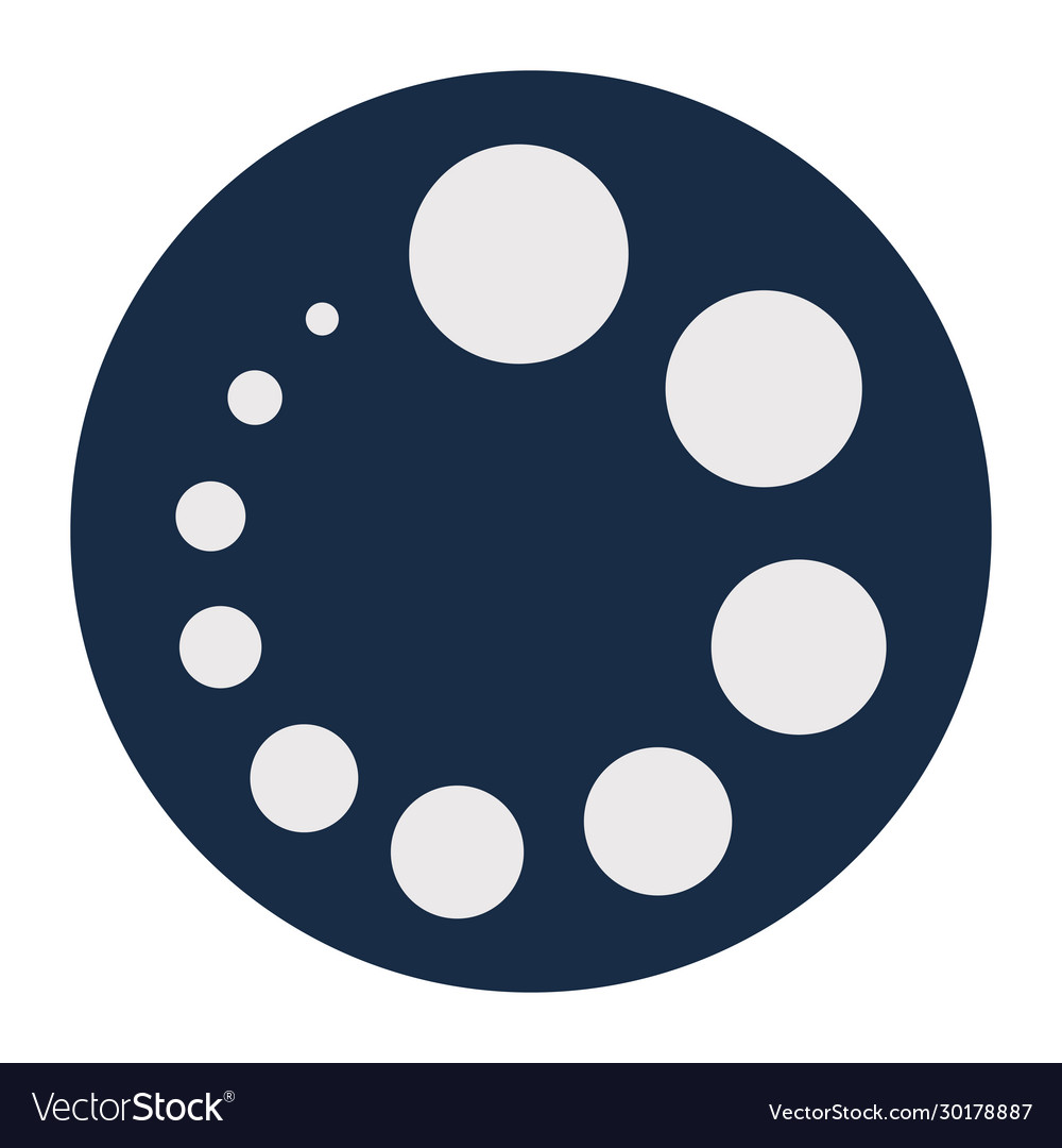 Pointed loading circle block style icon