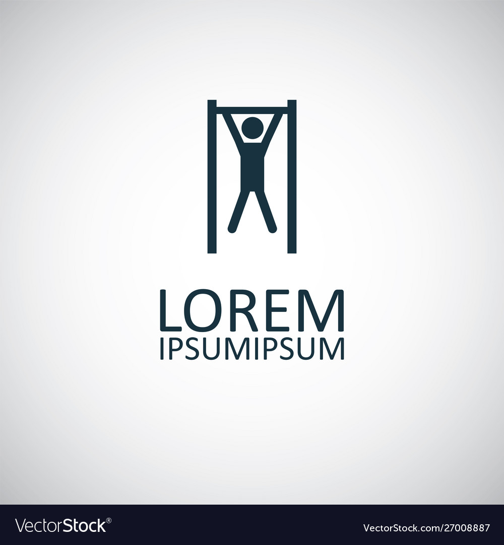 Pull up icon simple flat element concept design
