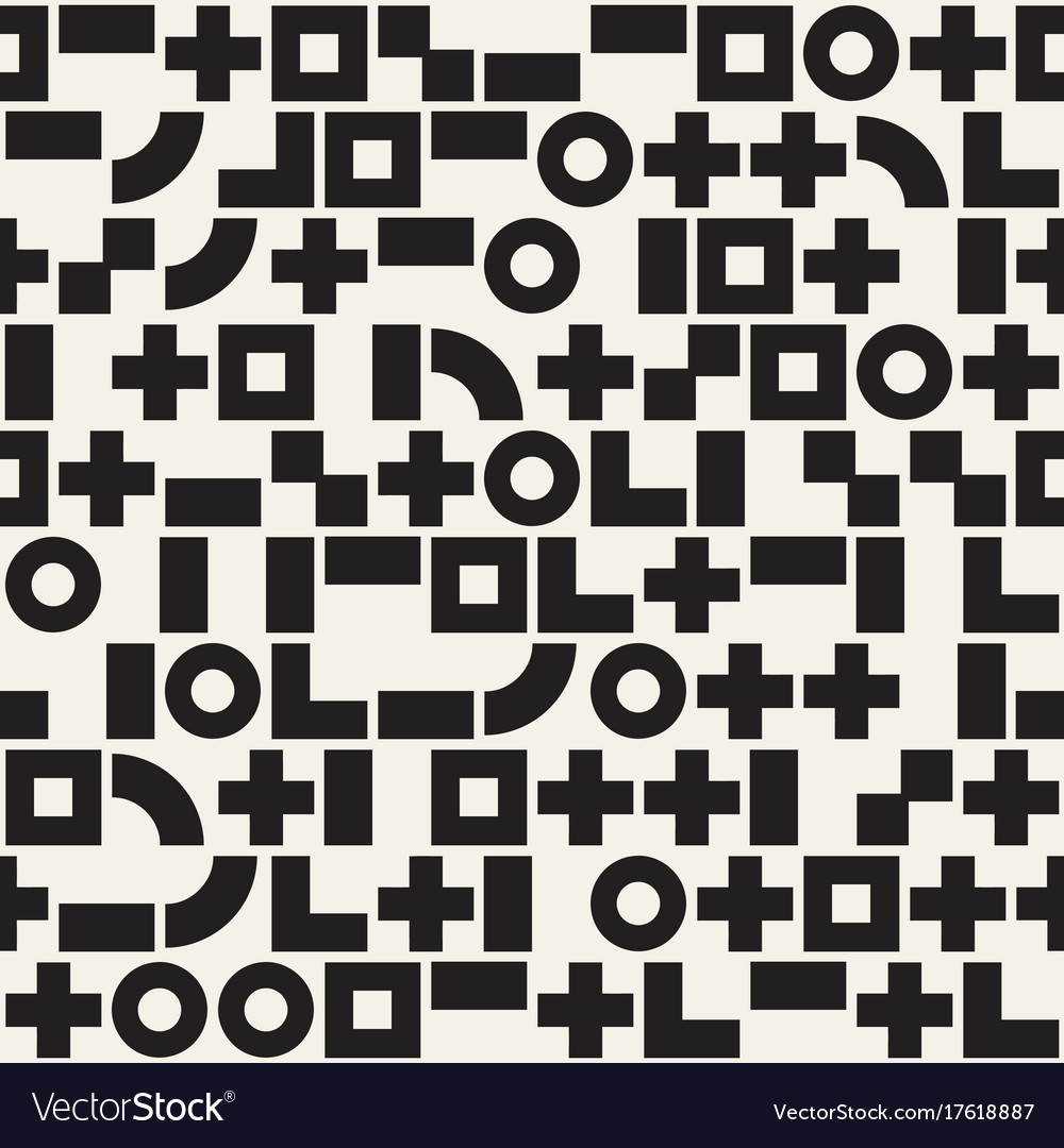 Random shapes seamless pattern modern