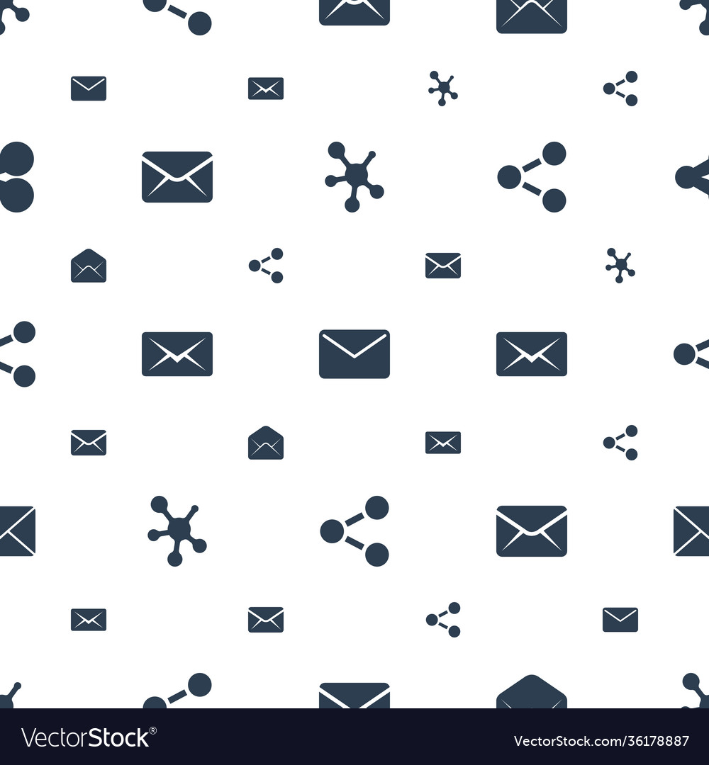 Send icons pattern seamless white background