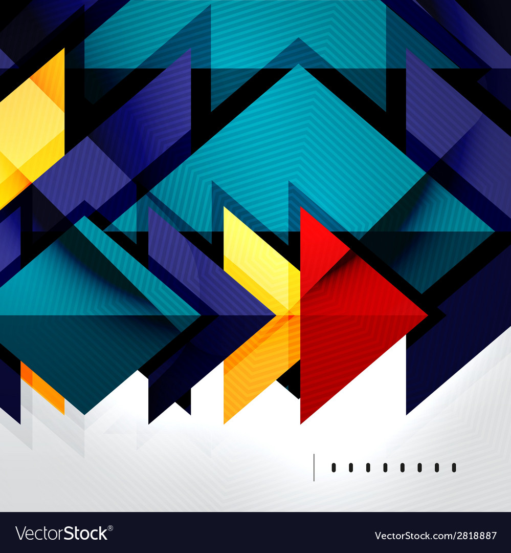 Squares and shadows - tech abstract background