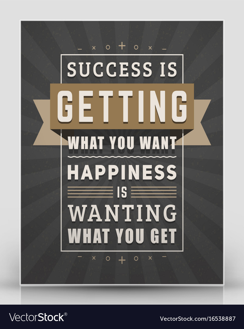 Vintage Typography Quote Poster