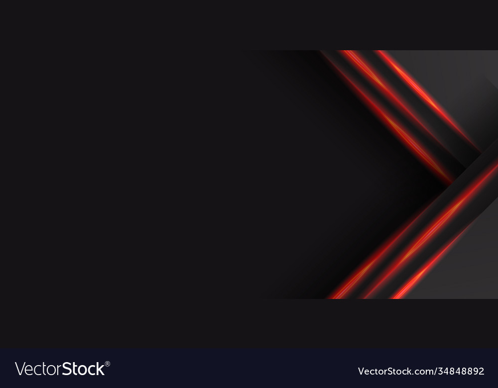 Abstract metallic red black frame layout design Vector Image Abstract metallic red black frame layout design