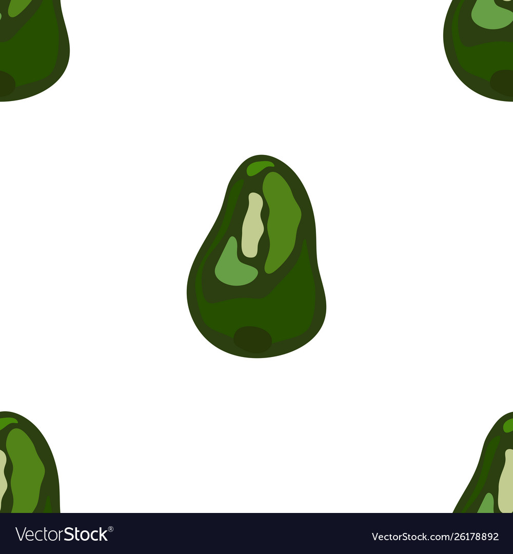 Avocado seamless pattern whole and sliced Vector Image Avocado seamless pattern whole and sliced