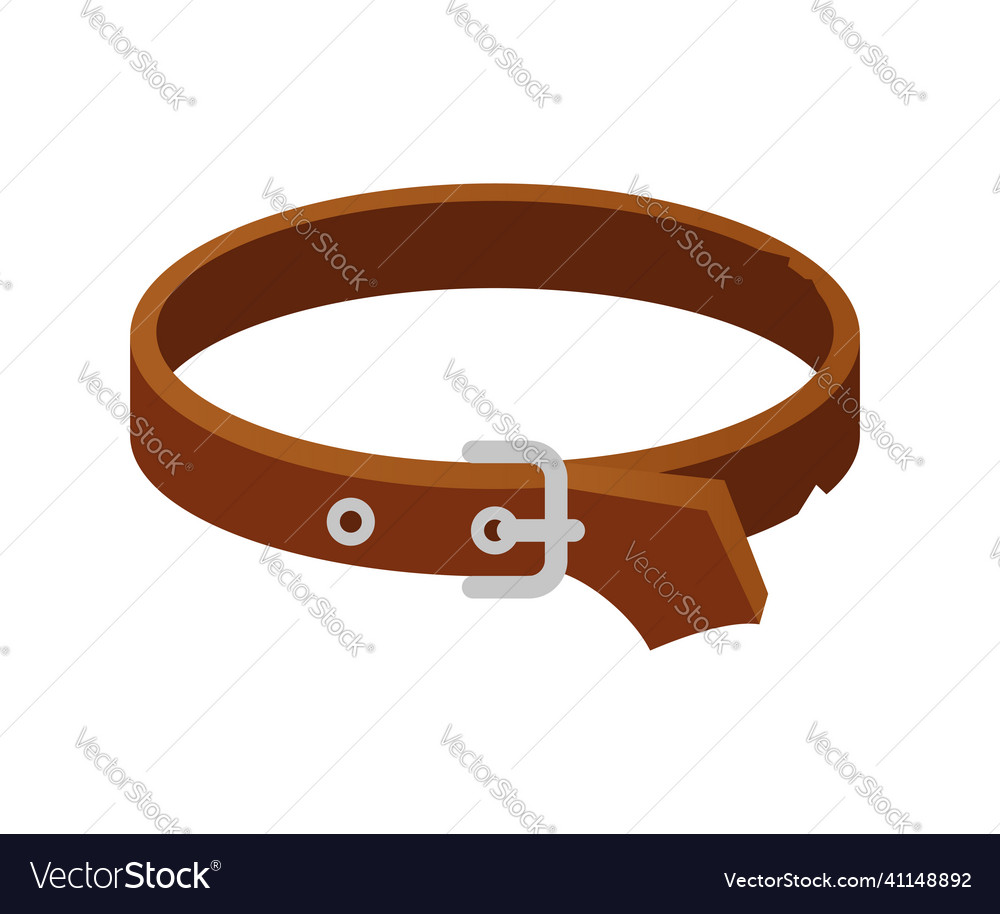 Brown collar - modern flat design single isolated Vector Image