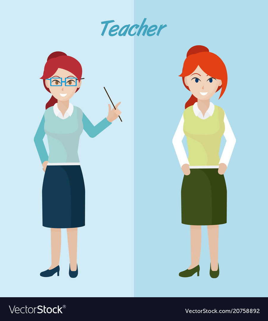 Cartoon Lehrer Illustration
