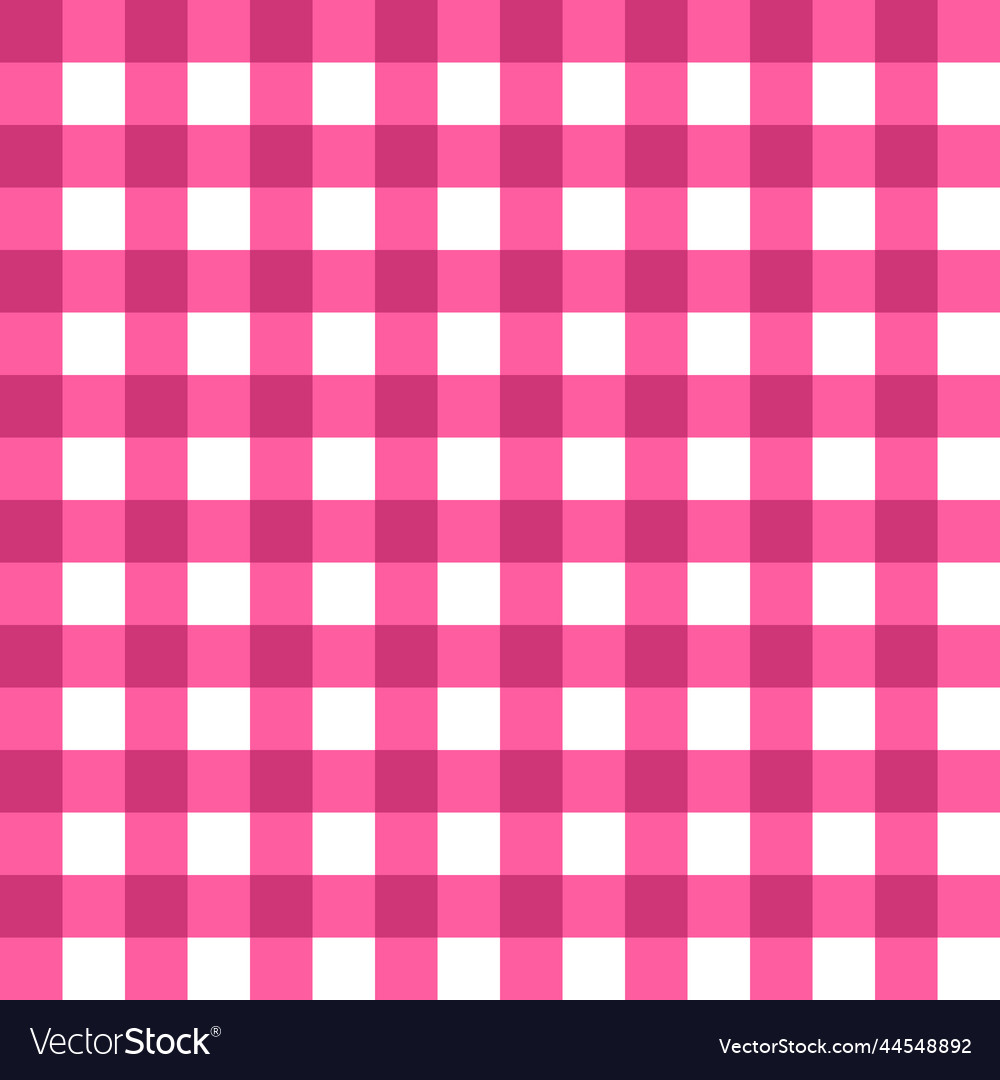 Seamless pink gingham pattern