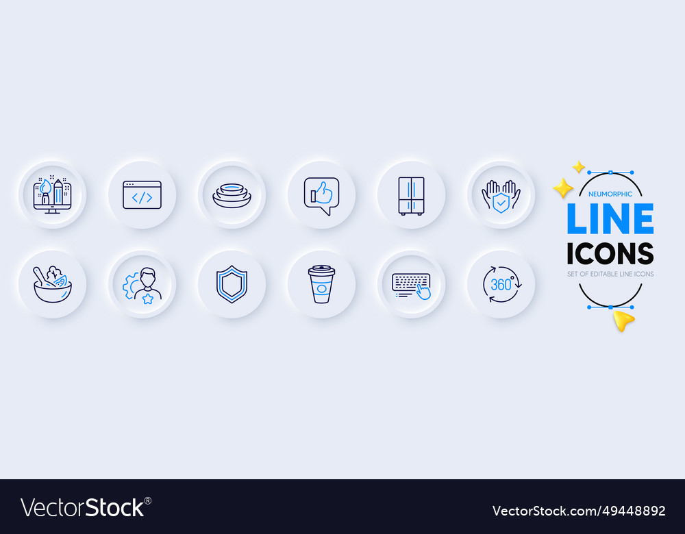Security creative design and seo script line vector image Security creative design and seo script line
