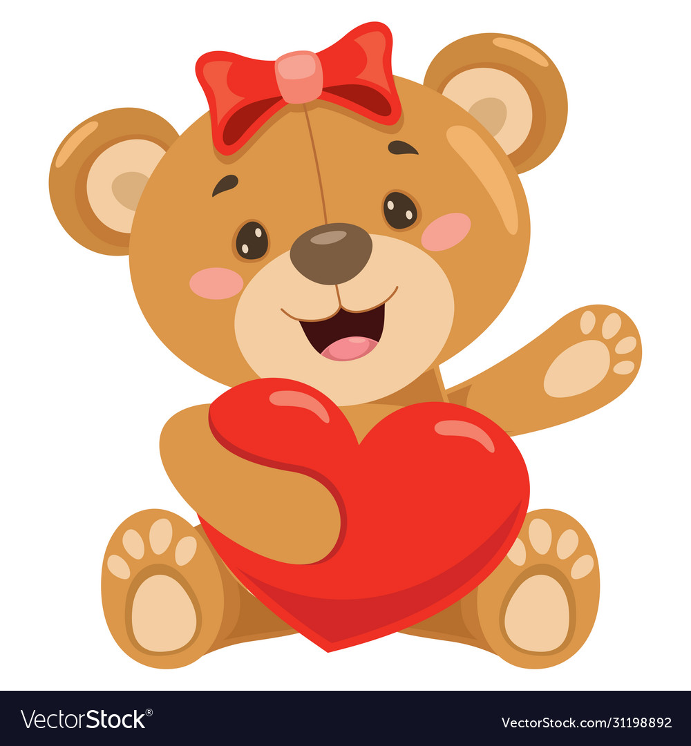 Teddy bear cartoon Royalty Free Vector Image - VectorStock