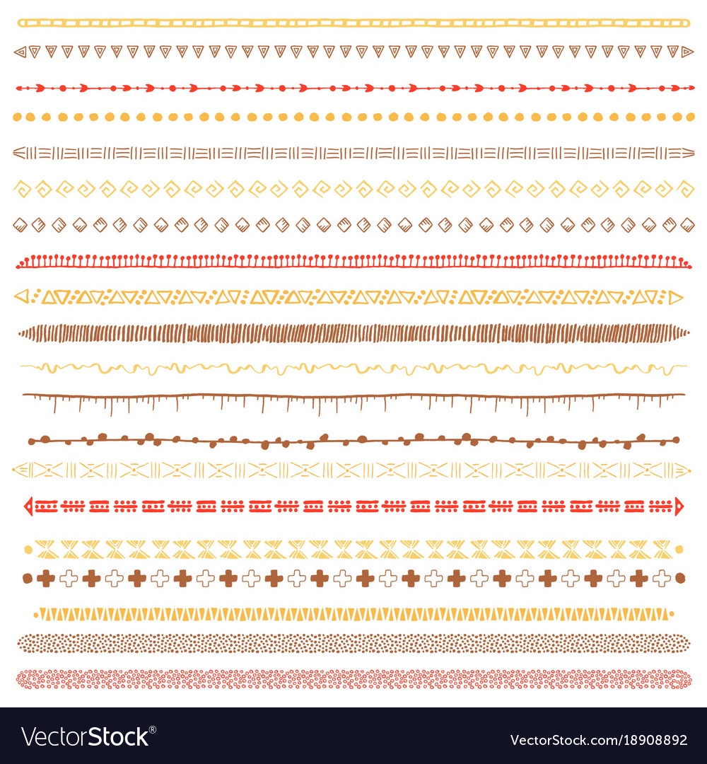 Tribal Brush Pattern