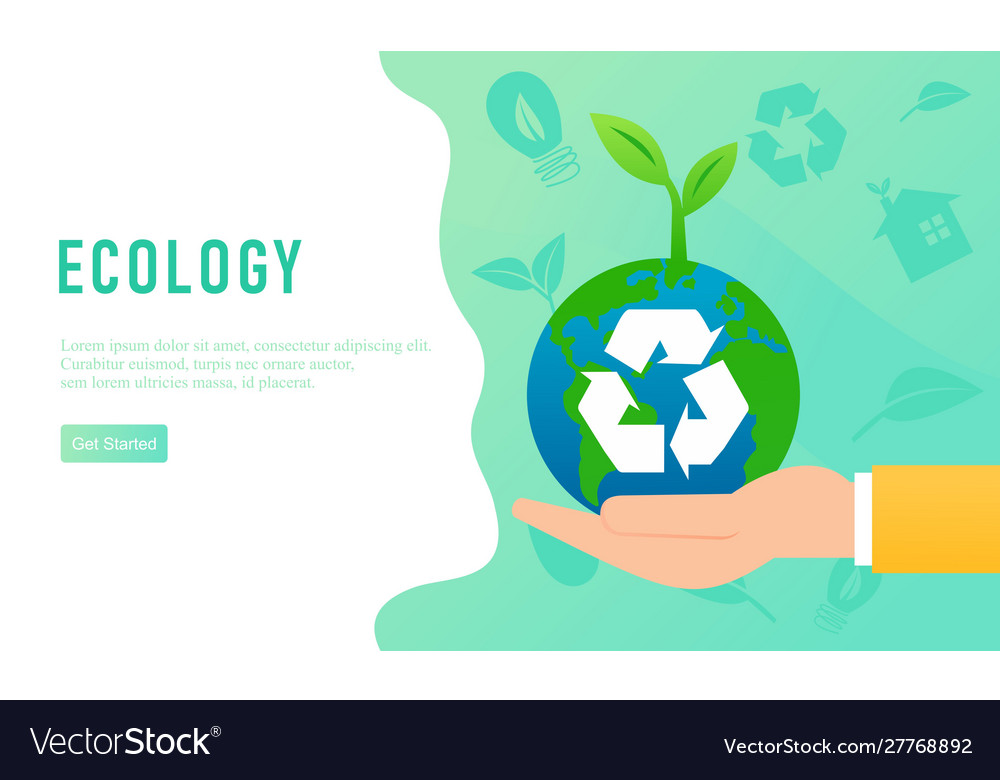Web page design for recycling garbage