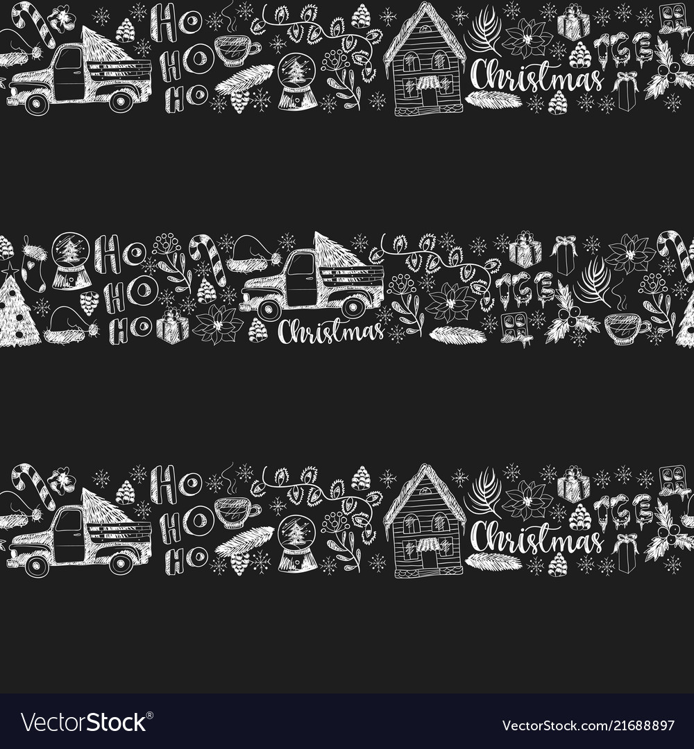 Chalkboard Christmas Pattern