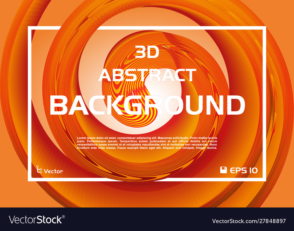 Circular abstract colorful background with 3d Vector Image Circular abstract colorful background with 3d