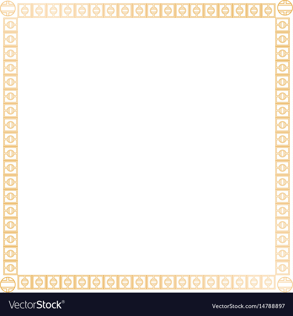 Decoration square golden frame design image