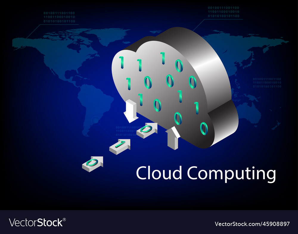 Graphics cloud computing concept data transfer