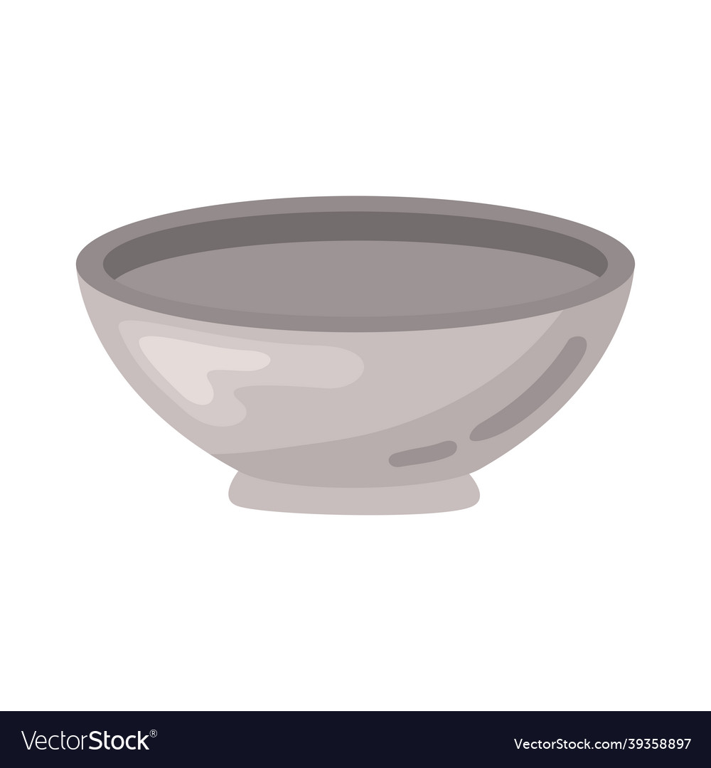 Gray dish utensil Royalty Free Vector Image - VectorStock