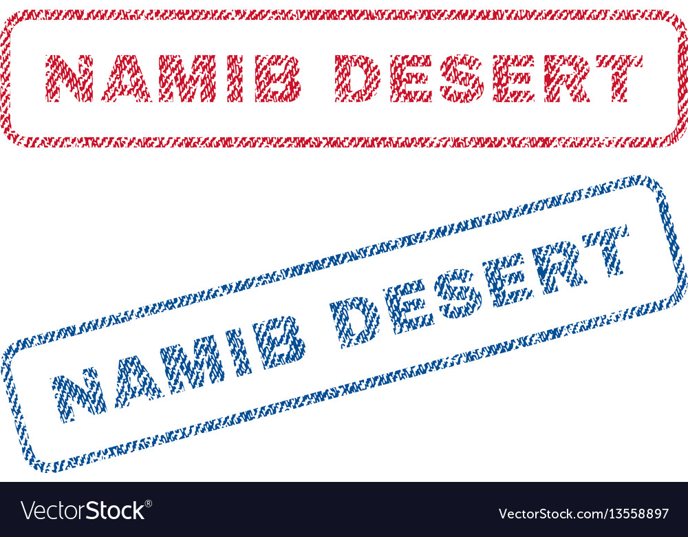 Namib desert textile stamps