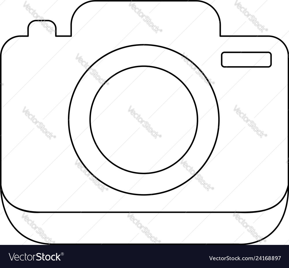 Photo camera linear icon