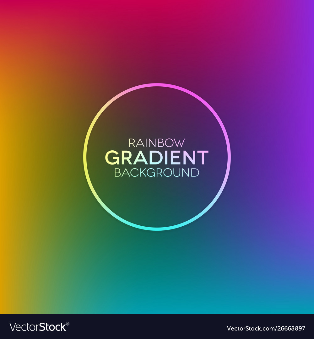 Rainbow gradient background with ring shape