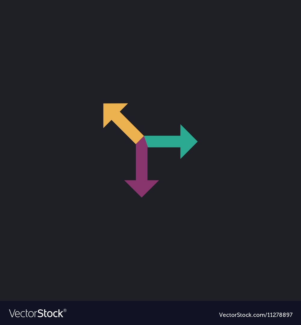 Road arrow computer symbol