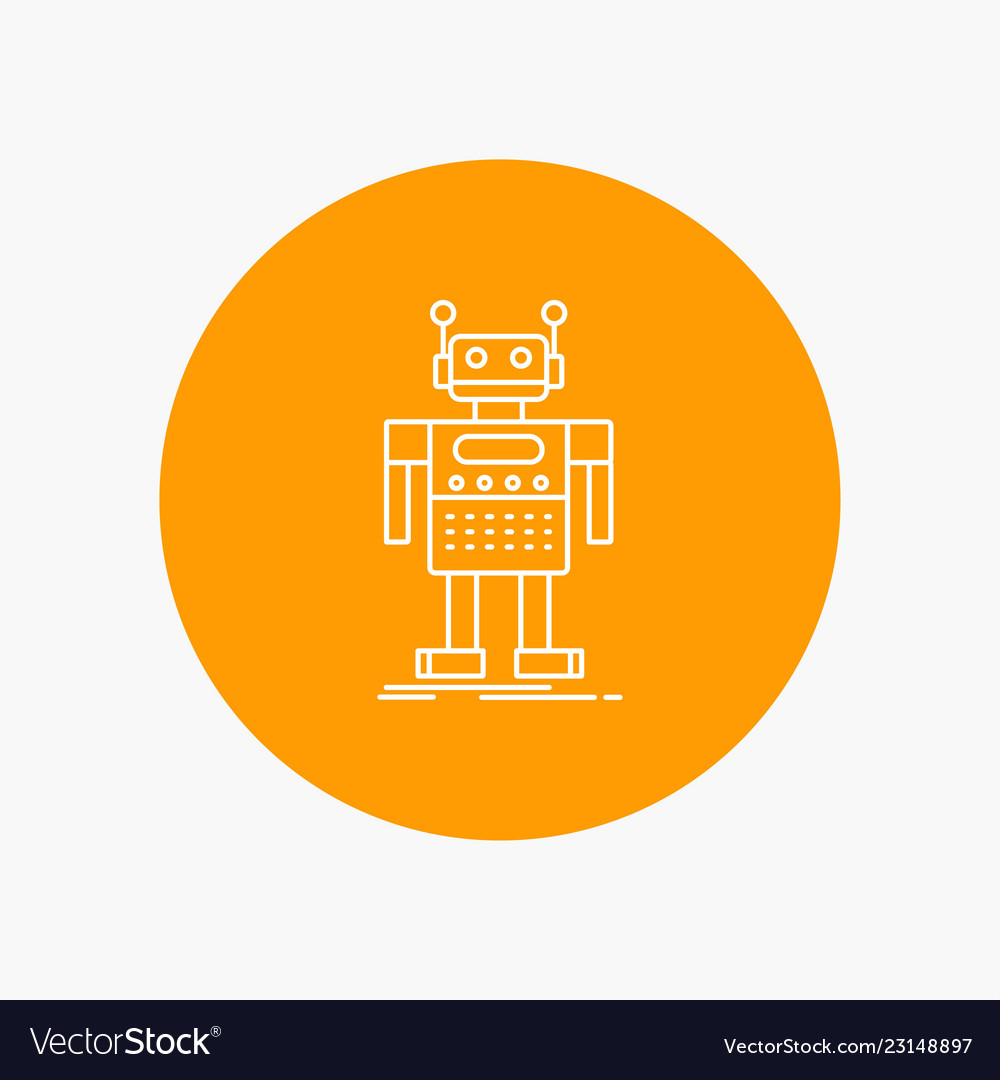 Robot android artificial bot technology white