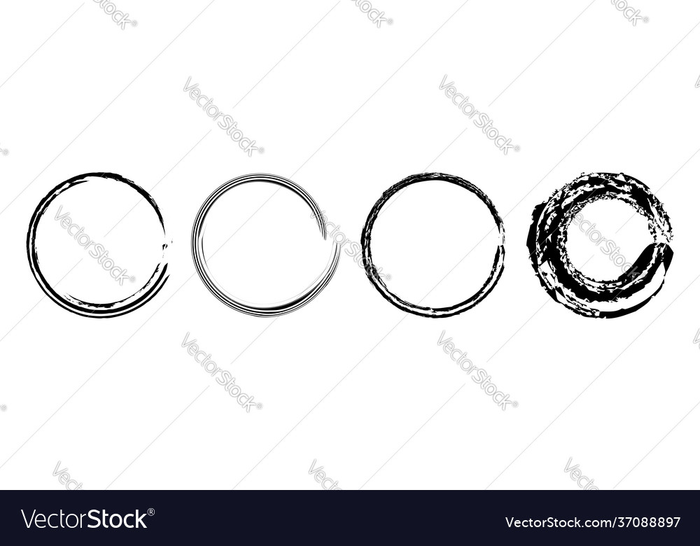 Sketchy scribble grungy circle textured design vector image Sketchy scribble grungy circle textured design