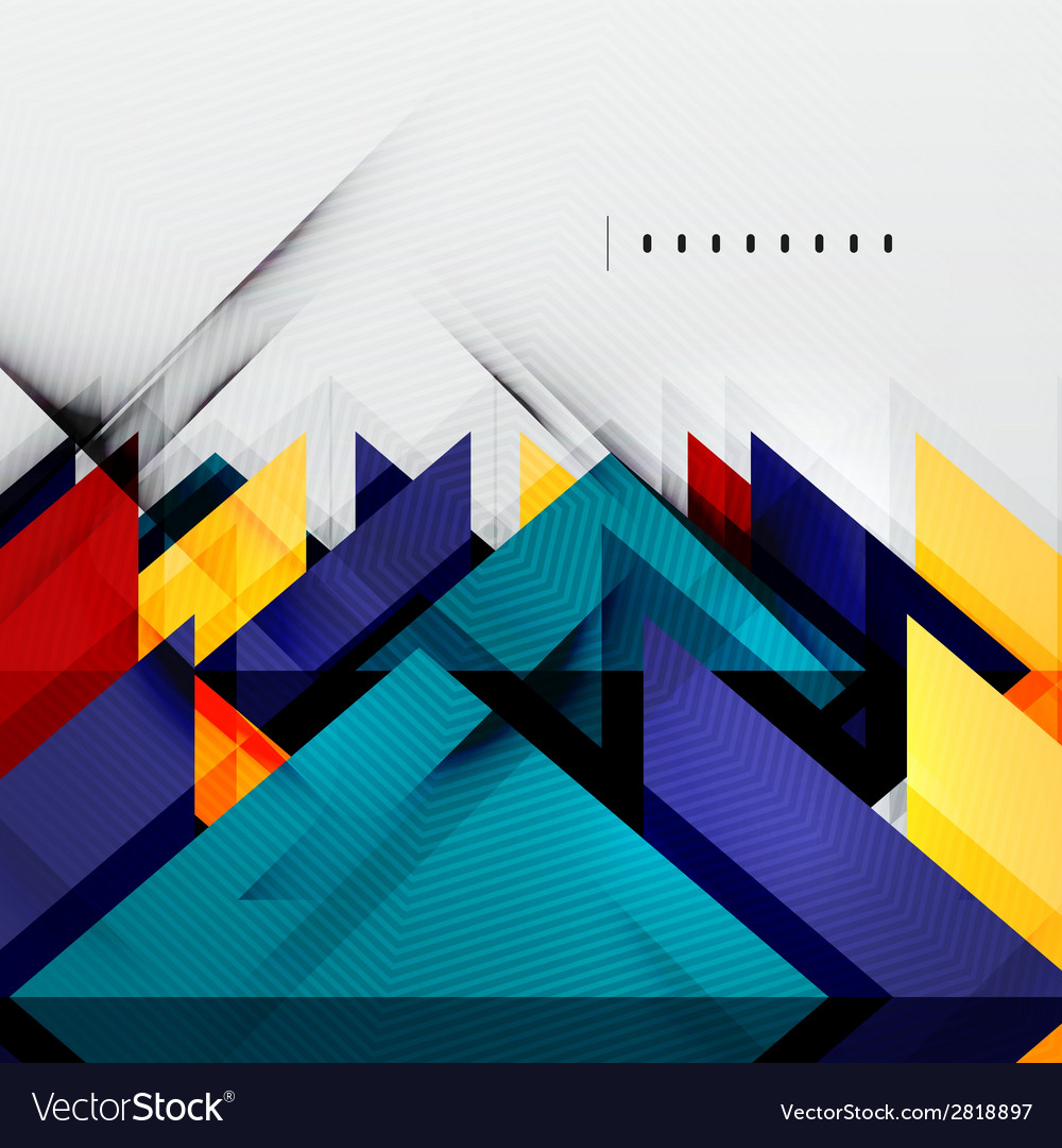 Squares and shadows - tech abstract background