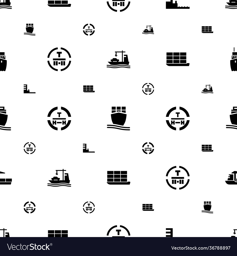Tanker icons pattern seamless white background