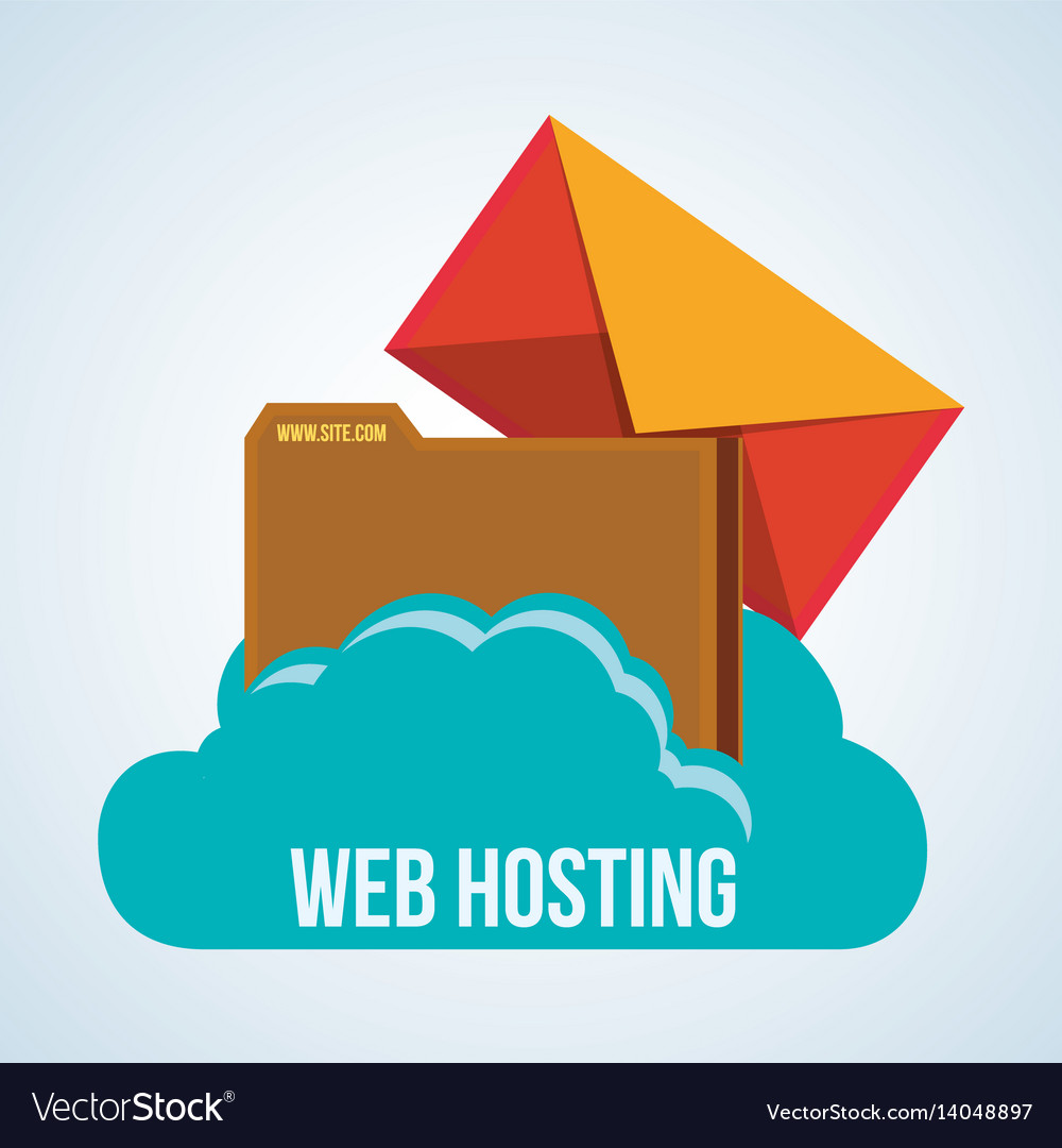 Web hosting design data center icon isolate
