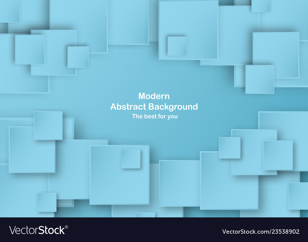 Abstract blue background in square shape vector image Abstract blue background in square shape