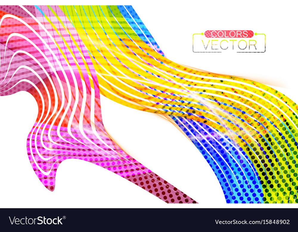 Abstract colors lines curve scene