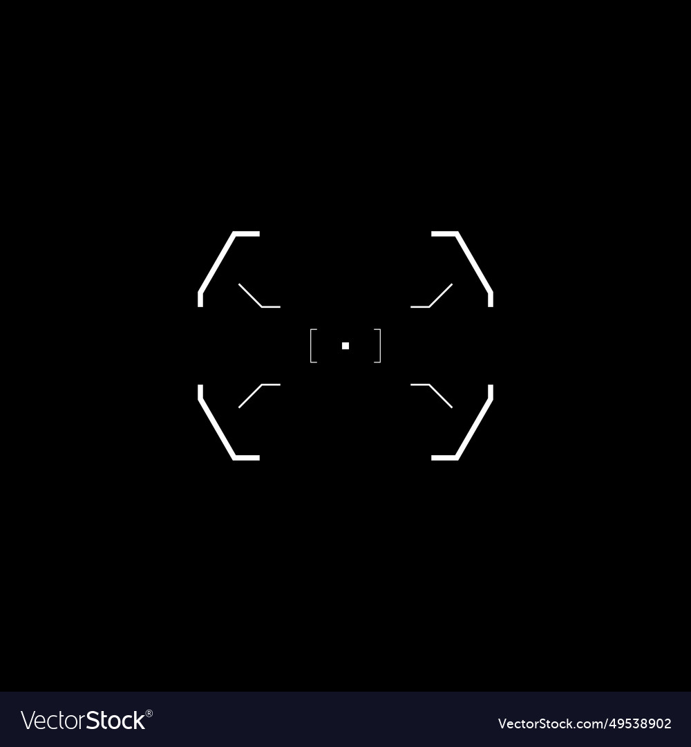 Cyberpunk style element tech design target
