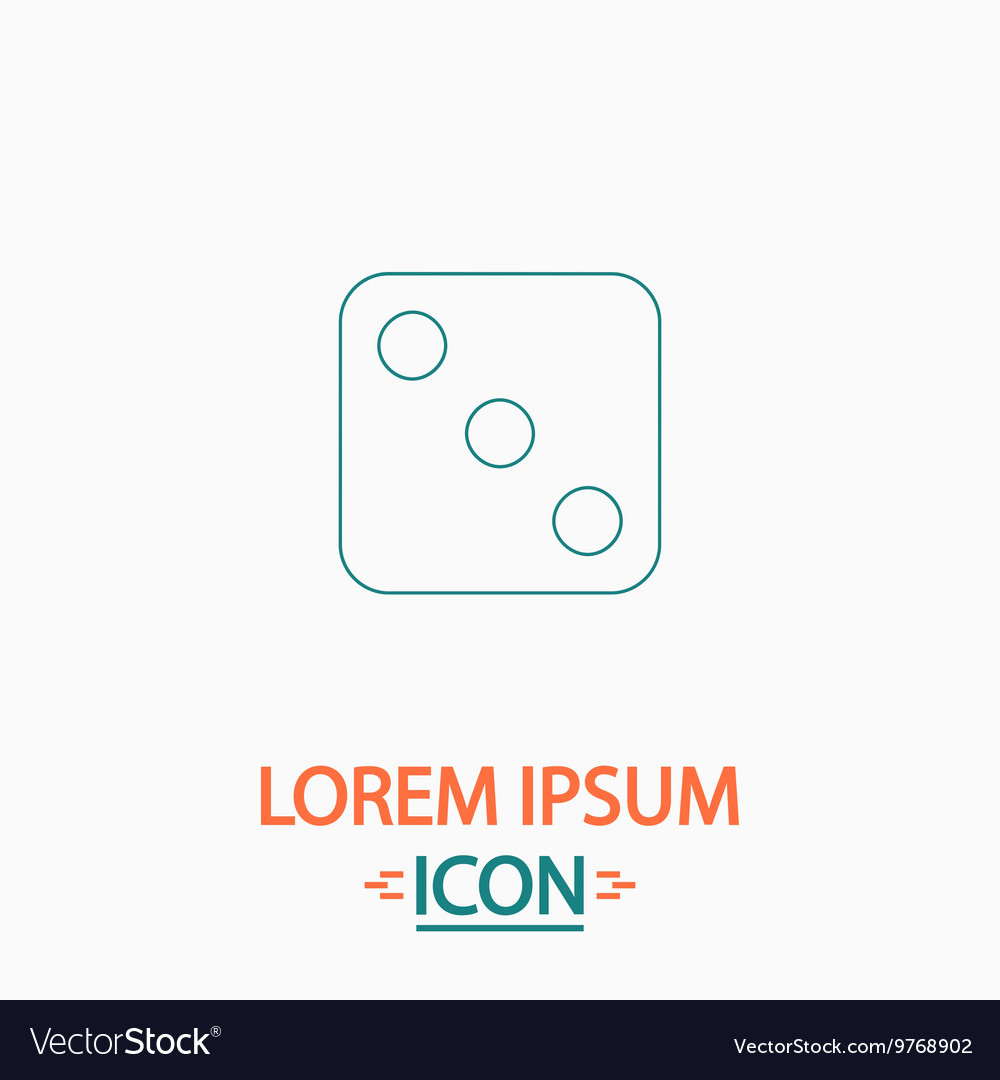 Dice 3 computer symbol