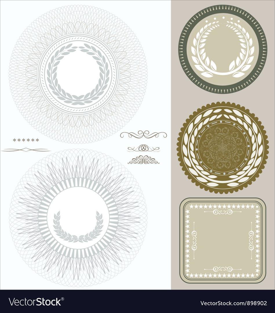 Document seals Royalty Free Vector Image VectorStock