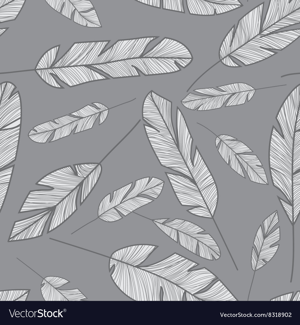 Feather seamless pattern