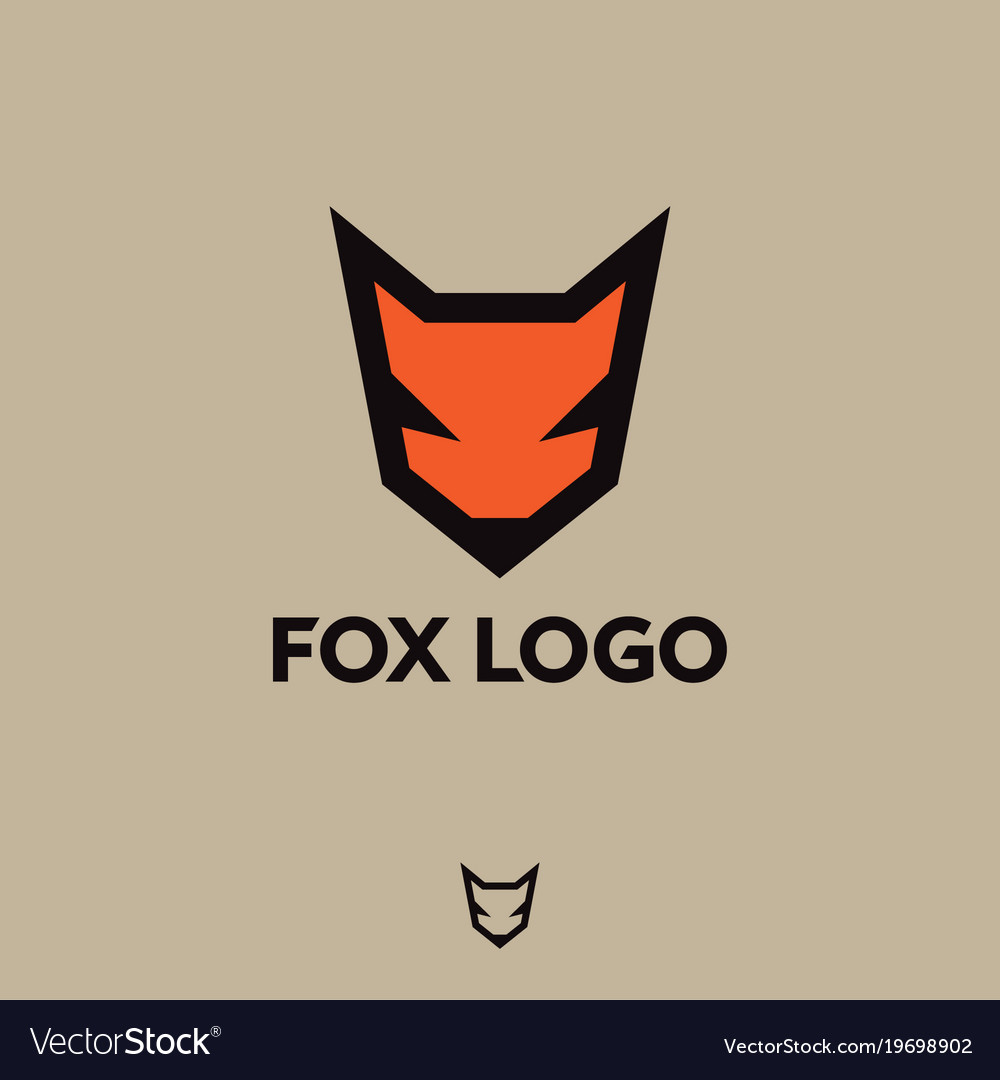 Fox logo emblem Royalty Free Vector Image - VectorStock