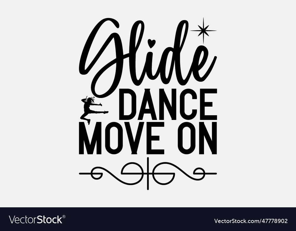 Glide dance move Royalty Free Vector Image VectorStock