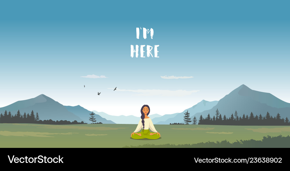 Im Here Royalty Free Vector Image Vectorstock
