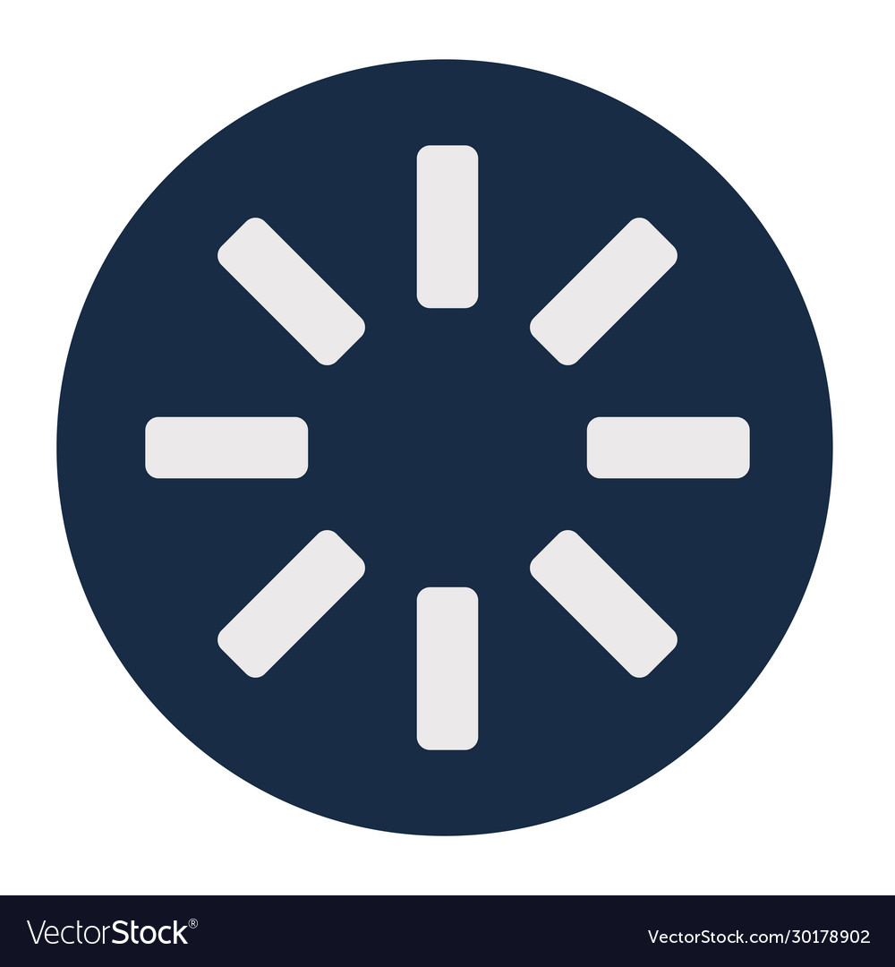 Lines loading circle block style icon
